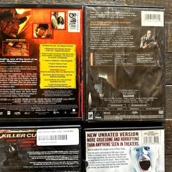 Horror Movie DVDs Nightmare On Elm St, Friday The 13th, Halloween, Dead Silence - Picture 4 of 6